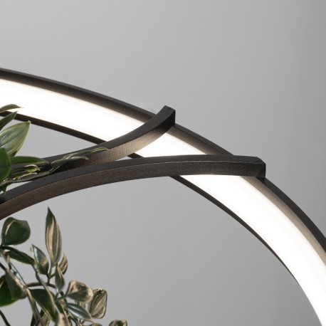 Thoro Żyrandol RIO BIO 78 czarny LED 4000K TH.552