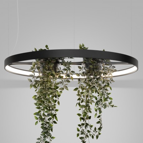 Thoro Żyrandol RIO BIO 78 czarny LED 4000K TH.552