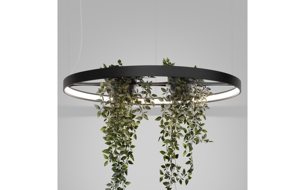 Thoro Żyrandol RIO BIO 78 czarny LED 4000K TH.552
