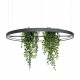 Thoro Żyrandol RIO BIO 110 czarny LED 3000K TH.555