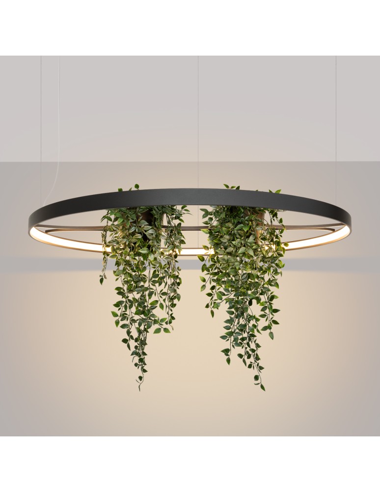 Designer pendant lamps - Thoro Chandelier RIO BIO 110 black LED 3000K TH.555 - product kolory-swiatla.pl 3