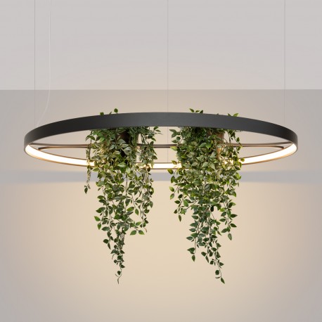 Thoro Żyrandol RIO BIO 110 czarny LED 3000K TH.555