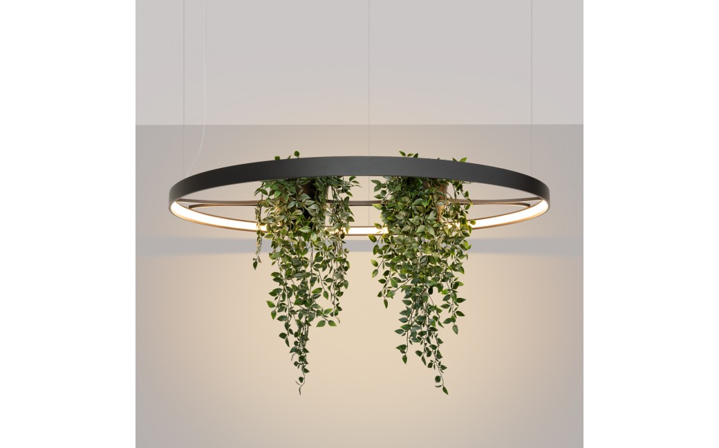 Thoro Żyrandol RIO BIO 110 czarny LED 3000K TH.555