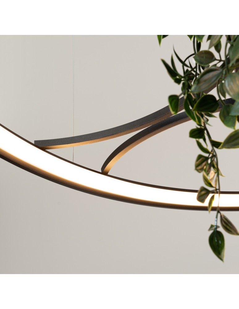 Designer pendant lamps - Thoro Chandelier RIO BIO 110 black LED 3000K TH.555 - product kolory-swiatla.pl 7