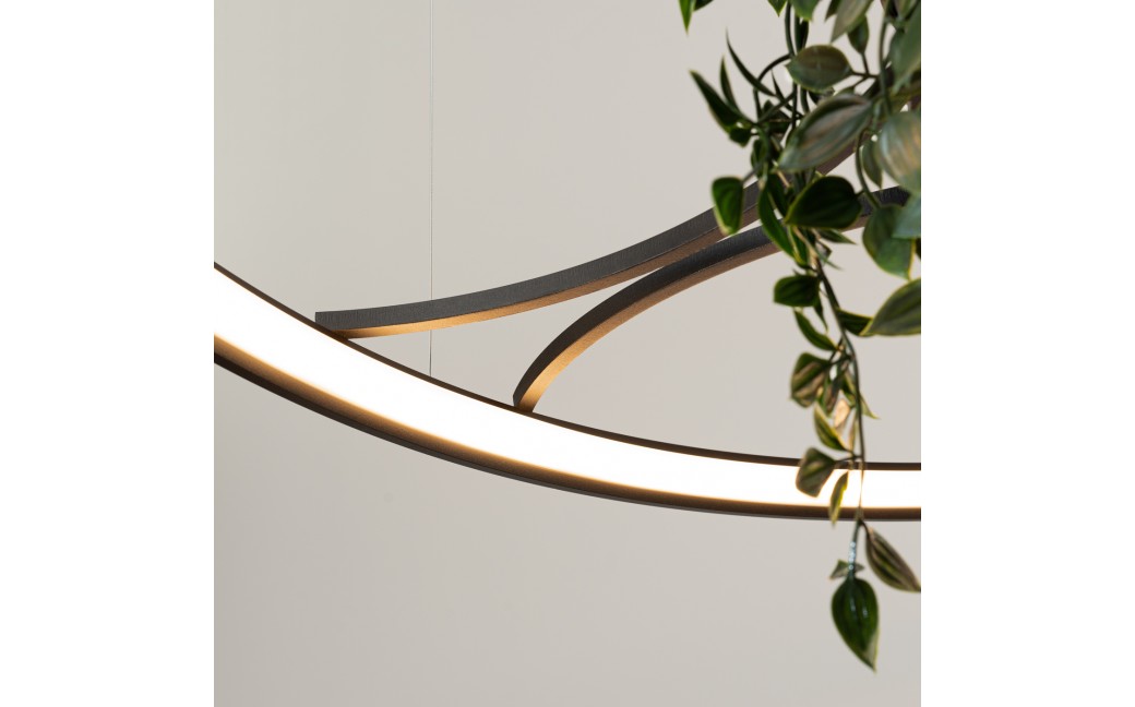 Thoro Żyrandol RIO BIO 110 czarny LED 3000K TH.555