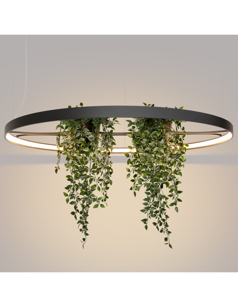 Designer pendant lamps - Thoro Chandelier RIO BIO 110 black LED 3000K TH.555 - product kolory-swiatla.pl 9