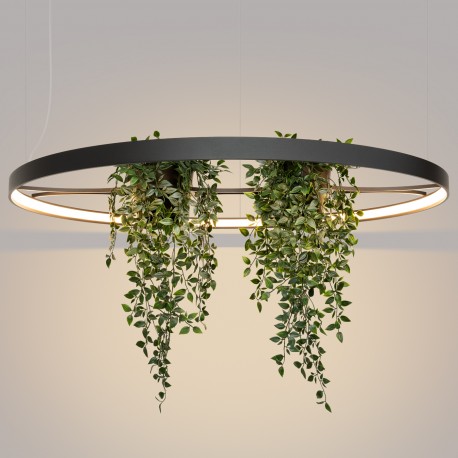 Thoro Żyrandol RIO BIO 110 czarny LED 3000K TH.555