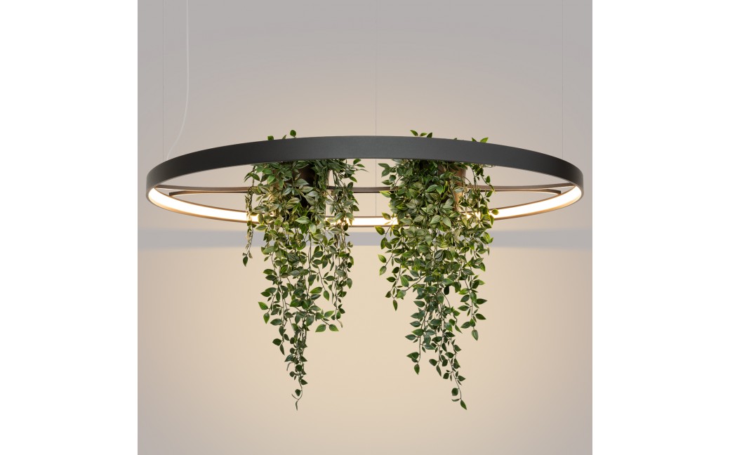 Thoro Żyrandol RIO BIO 110 czarny LED 3000K TH.555