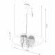 Thoro Żyrandol RIO BIO 110 czarny LED 3000K TH.555