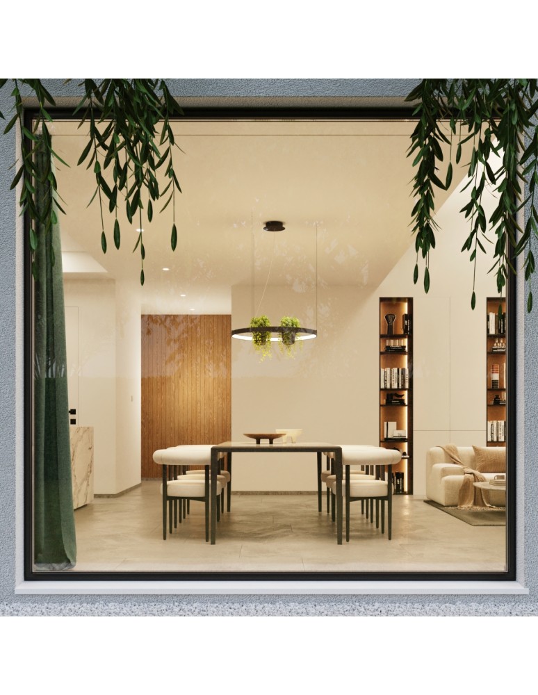 Designer pendant lamps - Thoro Chandelier RIO BIO 110 black LED 3000K TH.555 - product kolory-swiatla.pl 14