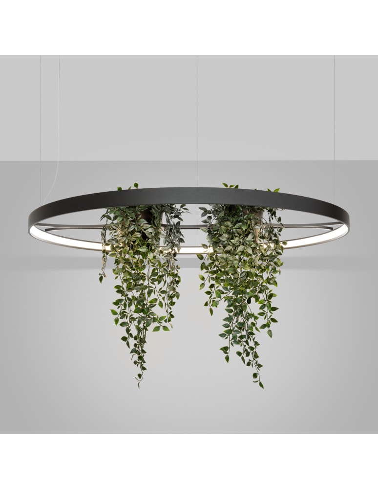Designer pendant lamps - Thoro Chandelier RIO BIO 110 black LED 4000K TH.556 - product kolory-swiatla.pl 3
