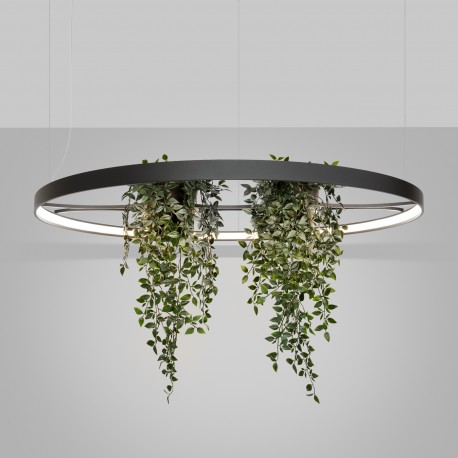 Thoro Żyrandol RIO BIO 110 czarny LED 4000K TH.556