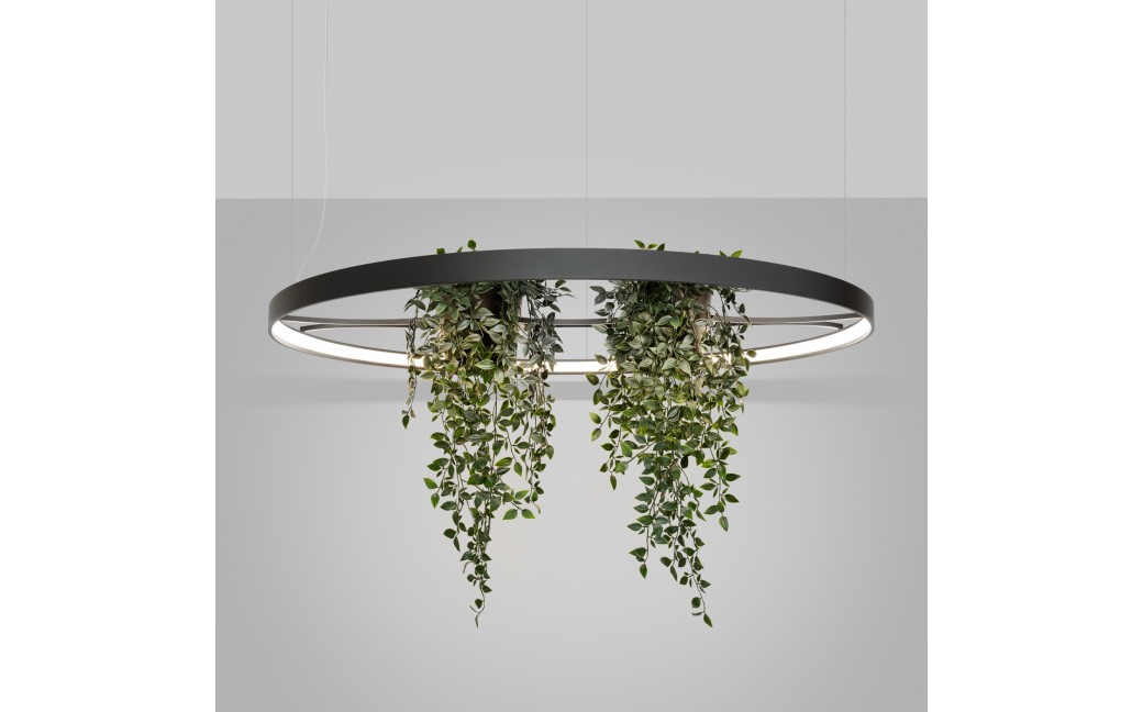 Thoro Żyrandol RIO BIO 110 czarny LED 4000K TH.556