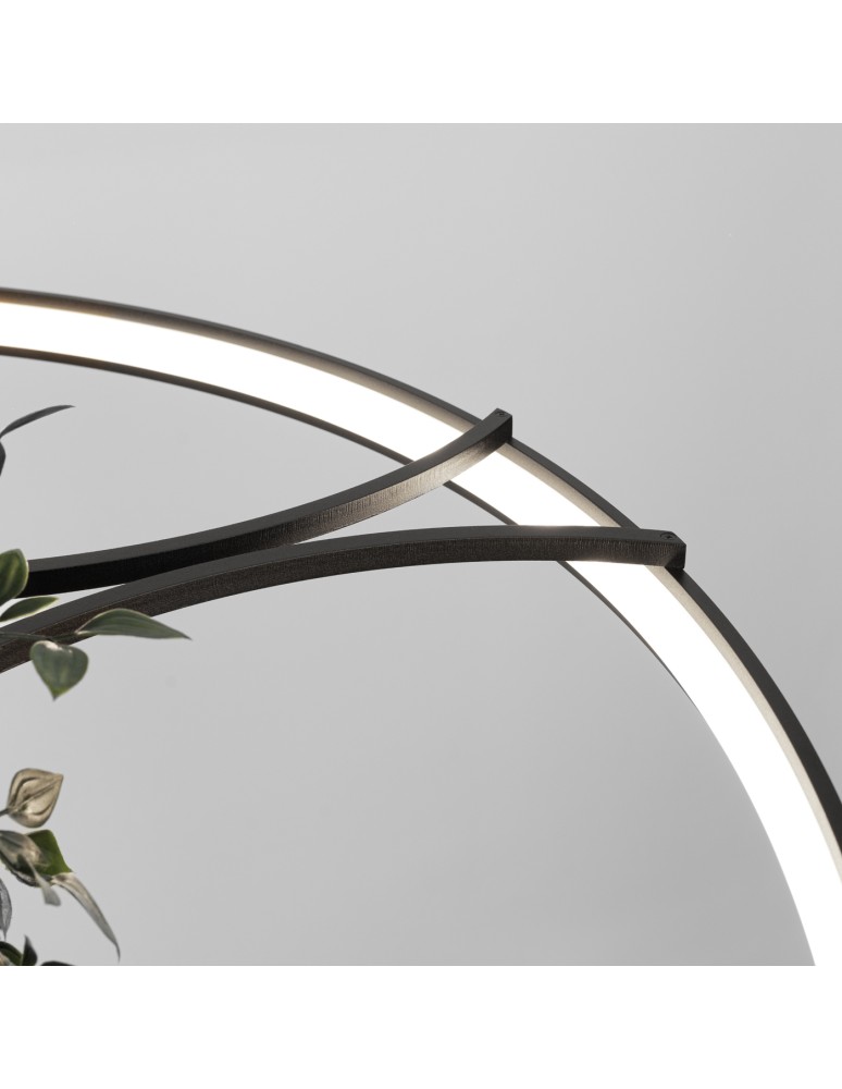 Designer pendant lamps - Thoro Chandelier RIO BIO 110 black LED 4000K TH.556 - product kolory-swiatla.pl 4