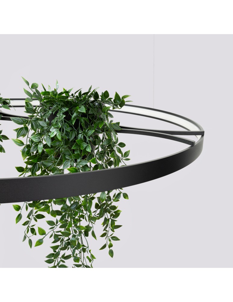 Designer pendant lamps - Thoro Chandelier RIO BIO 110 black LED 4000K TH.556 - product kolory-swiatla.pl 5