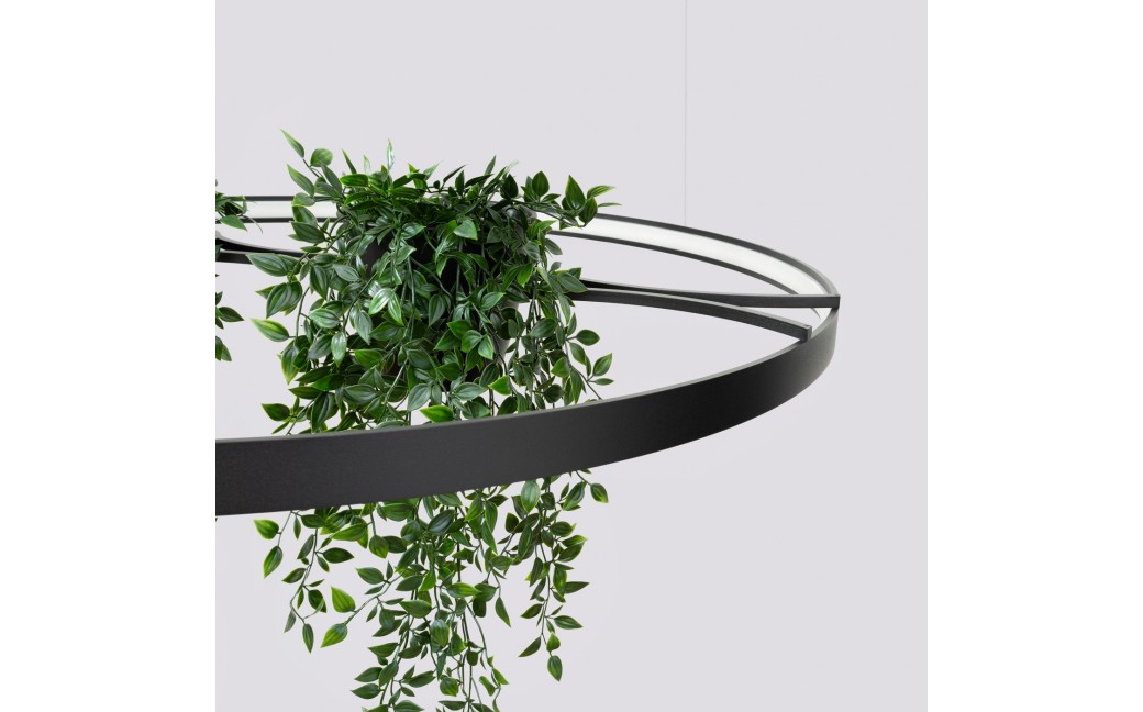 Thoro Żyrandol RIO BIO 110 czarny LED 4000K TH.556