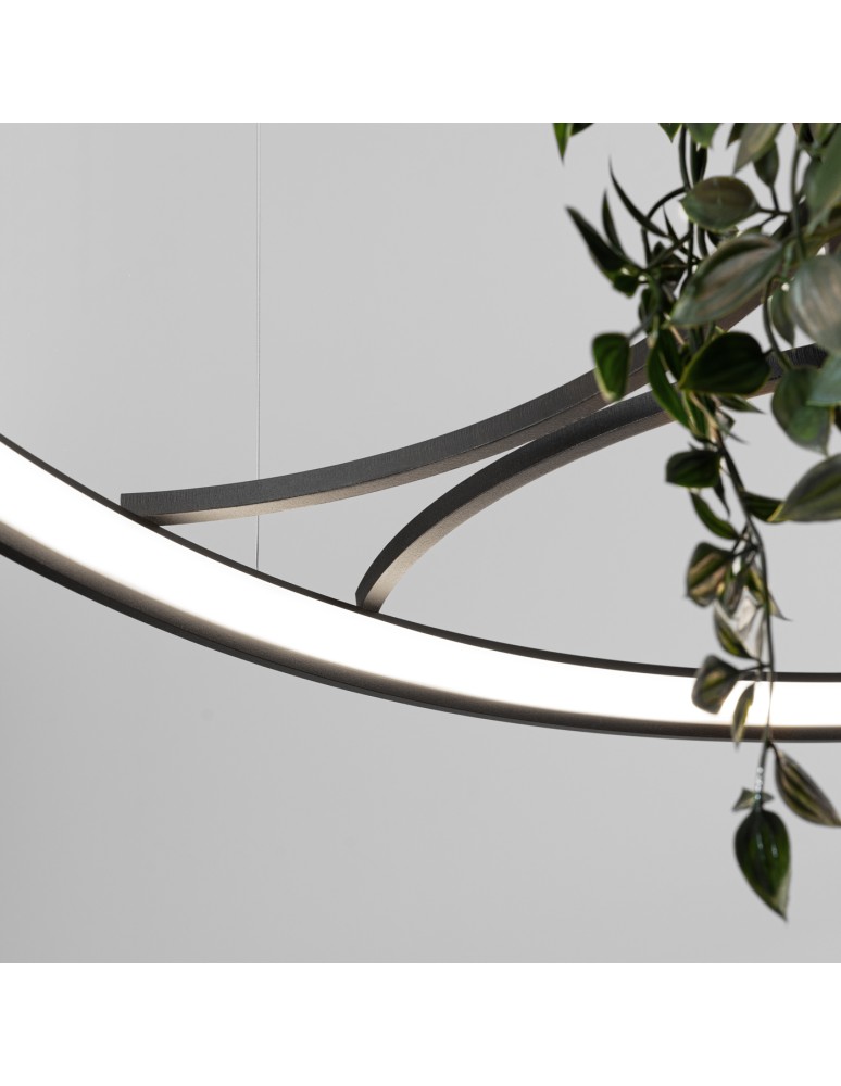 Designer pendant lamps - Thoro Chandelier RIO BIO 110 black LED 4000K TH.556 - product kolory-swiatla.pl 7