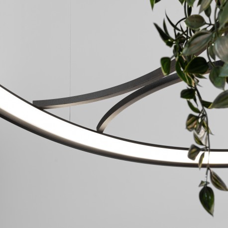 Thoro Żyrandol RIO BIO 110 czarny LED 4000K TH.556