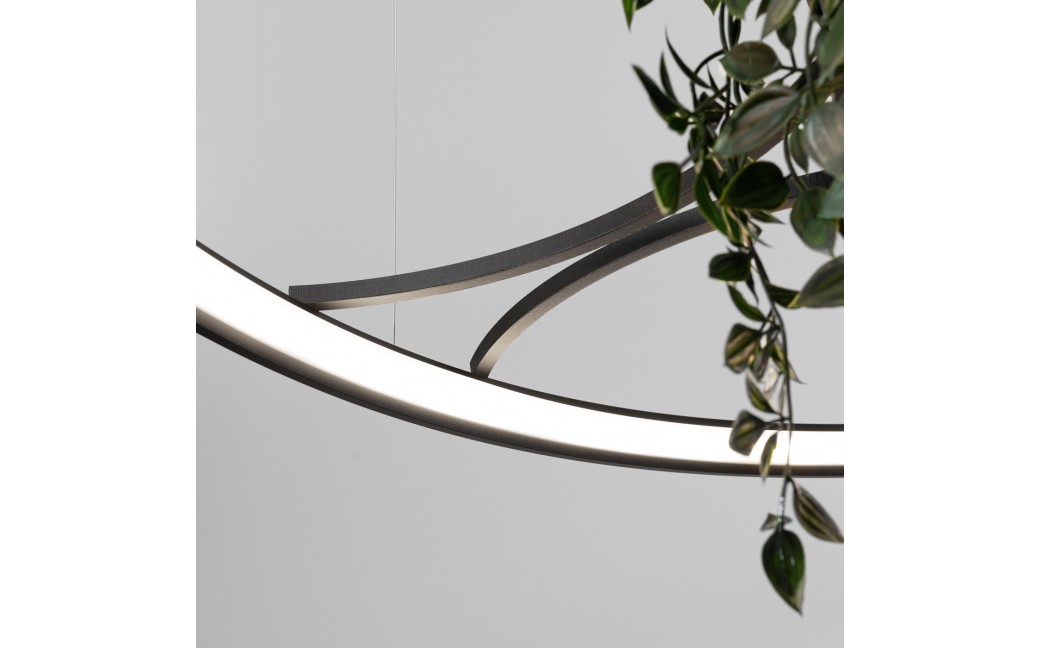 Thoro Żyrandol RIO BIO 110 czarny LED 4000K TH.556