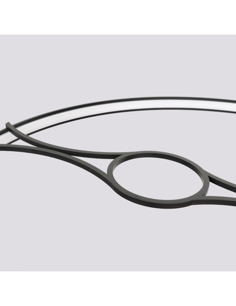 Designer pendant lamps - Thoro Chandelier RIO BIO 110 black LED 4000K TH.556 - product kolory-swiatla.pl 8