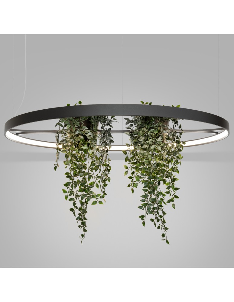 Designer pendant lamps - Thoro Chandelier RIO BIO 110 black LED 4000K TH.556 - product kolory-swiatla.pl 9