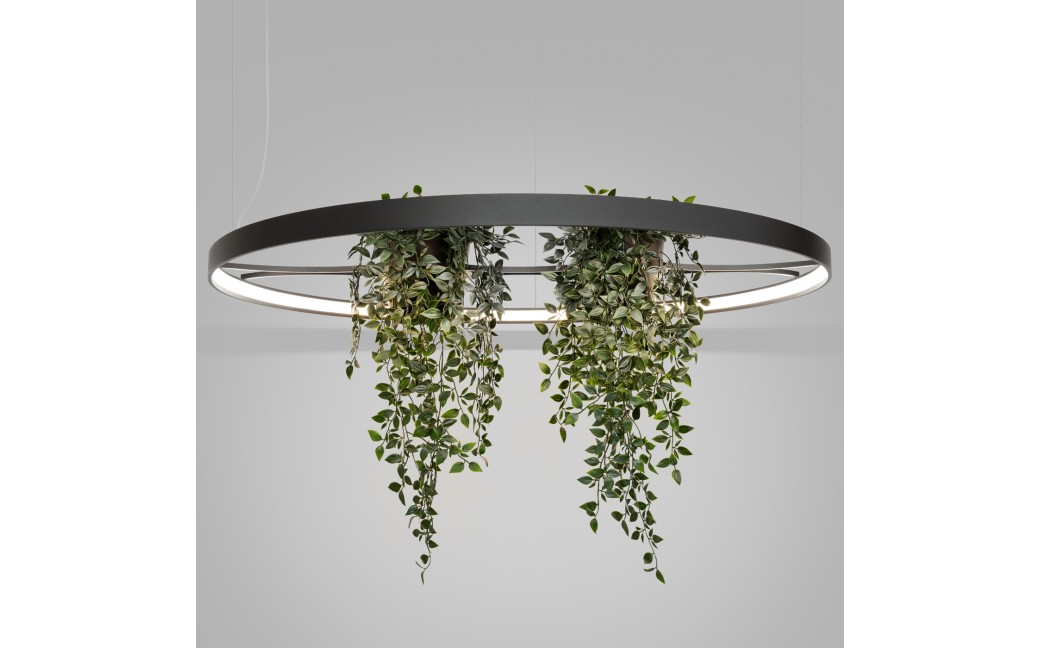 Thoro Żyrandol RIO BIO 110 czarny LED 4000K TH.556