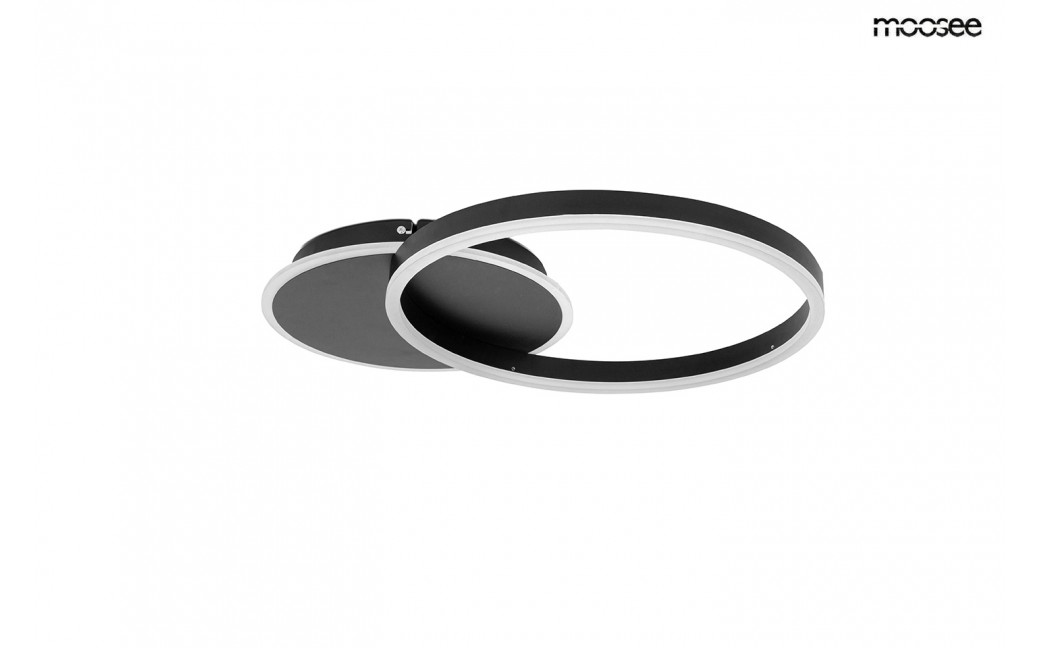 MOOSEE lampa sufitowa / plafon RINGS 2 czarna (MSE1501100507)