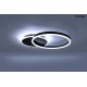MOOSEE lampa sufitowa / plafon RINGS 2 czarna (MSE1501100507)