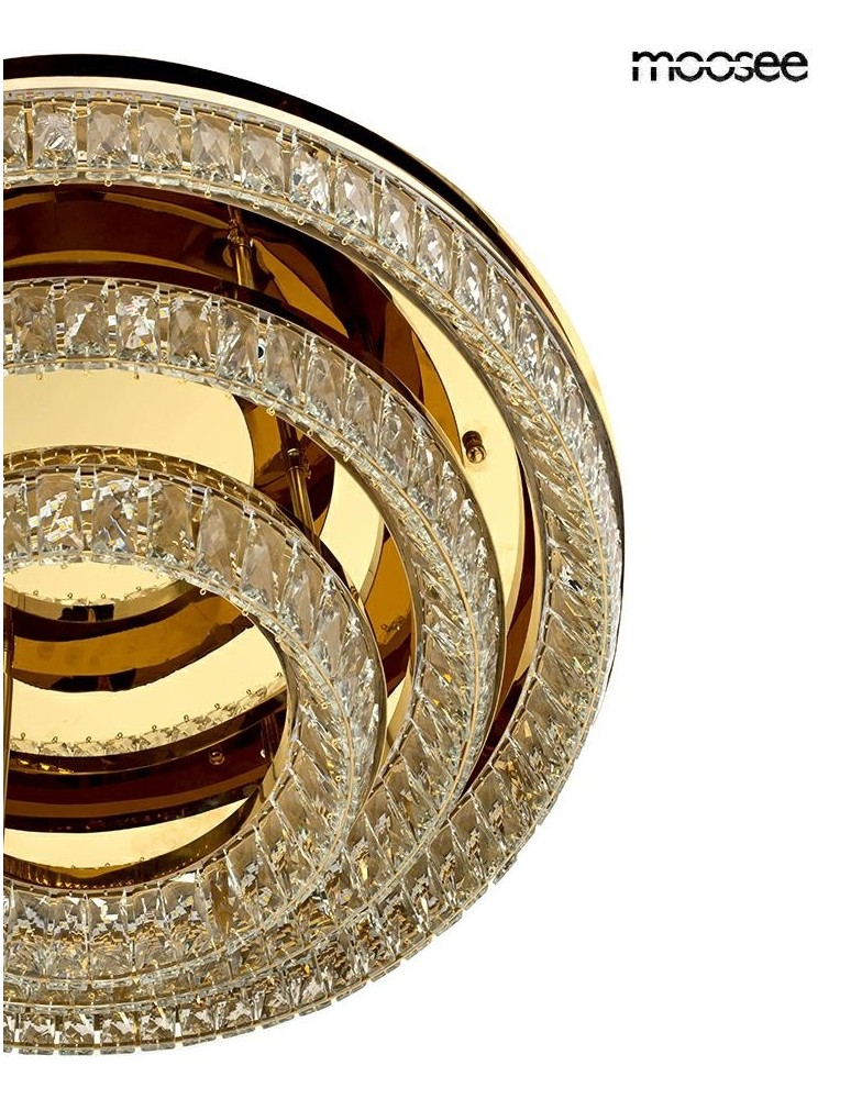 Glamour ceiling lamps - MOOSEE ceiling / plafond lamp SAVOY 3 gold (MSE1501100531) - product kolory-swiatla.pl 3