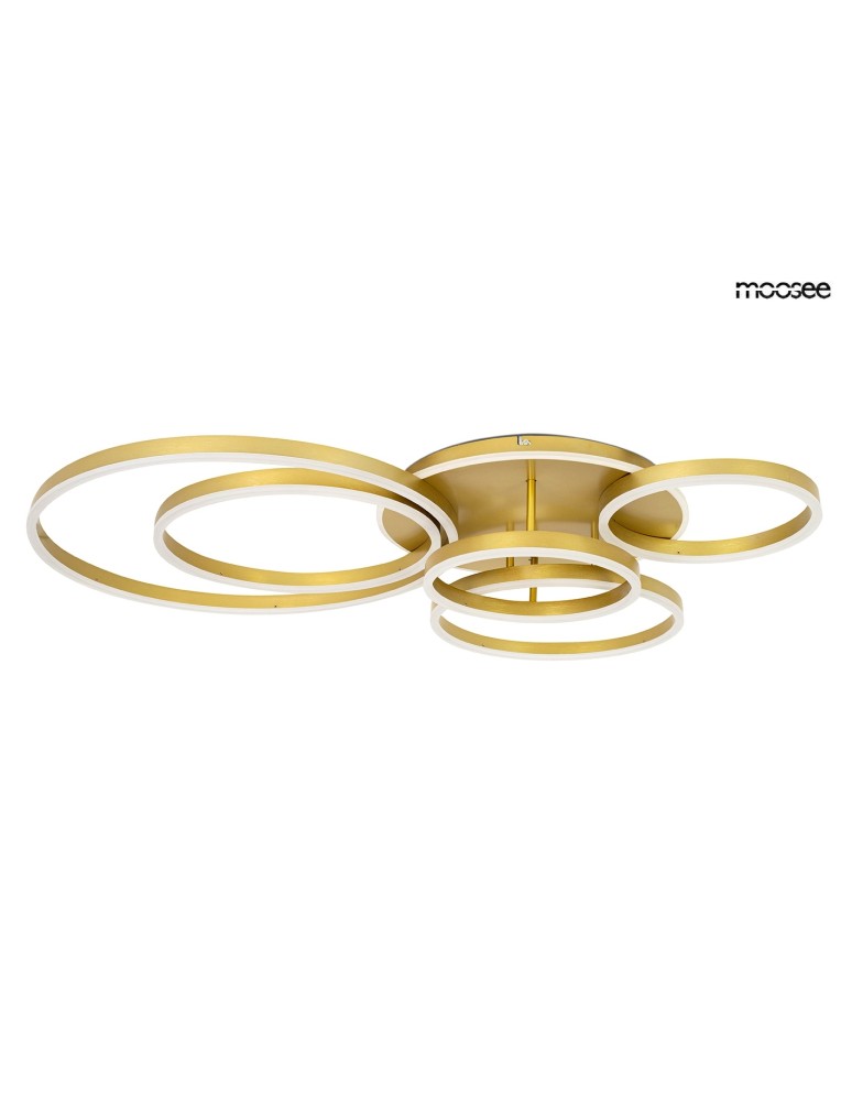 Ring ceiling lamps - MOOSEE ceiling / plafond lamp RINGS 6 gold (MSE1501100504) - product kolory-swiatla.pl 1