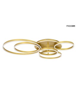 MOOSEE lampa sufitowa / plafon RINGS 6 złota (MSE1501100504)