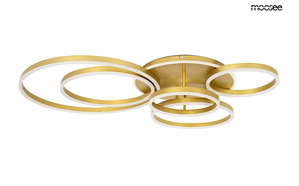 MOOSEE lampa sufitowa / plafon RINGS 6 złota (MSE1501100504)