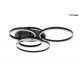MOOSEE lampa sufitowa / plafon RINGS 5 czarna (MSE1501100505)