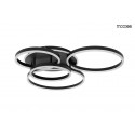 MOOSEE lampa sufitowa / plafon RINGS 5 czarna (MSE1501100505)