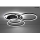 MOOSEE lampa sufitowa / plafon RINGS 5 czarna (MSE1501100505)