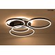 MOOSEE lampa sufitowa / plafon RINGS 5 czarna (MSE1501100505)
