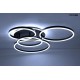 MOOSEE lampa sufitowa / plafon RINGS 5 czarna (MSE1501100505)