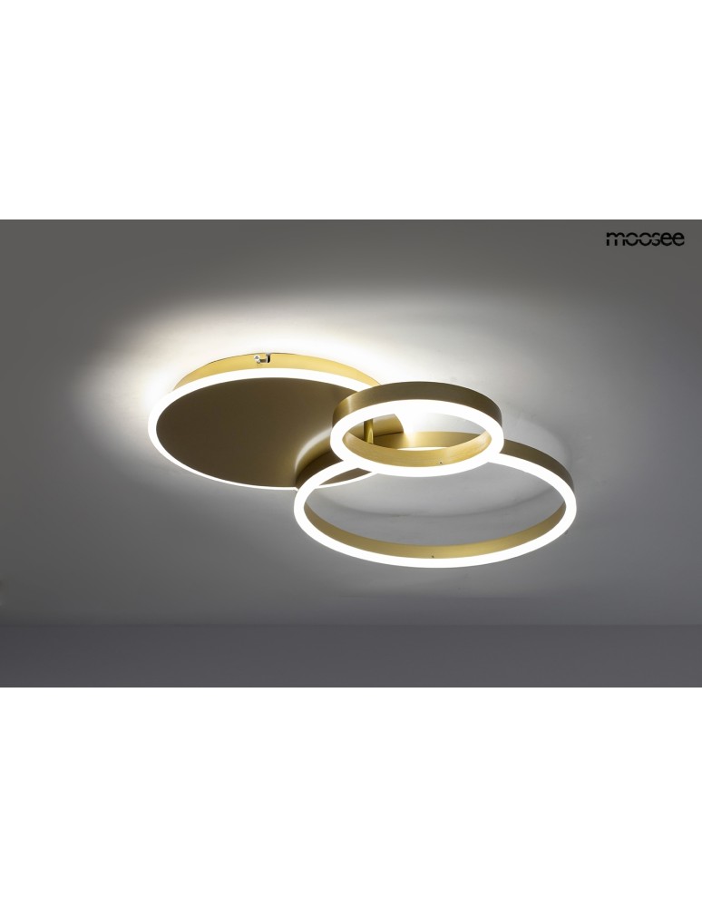 Ring ceiling lamps - MOOSEE ceiling / plafond lamp RINGS 3 gold (MSE1501100506) - product kolory-swiatla.pl 2