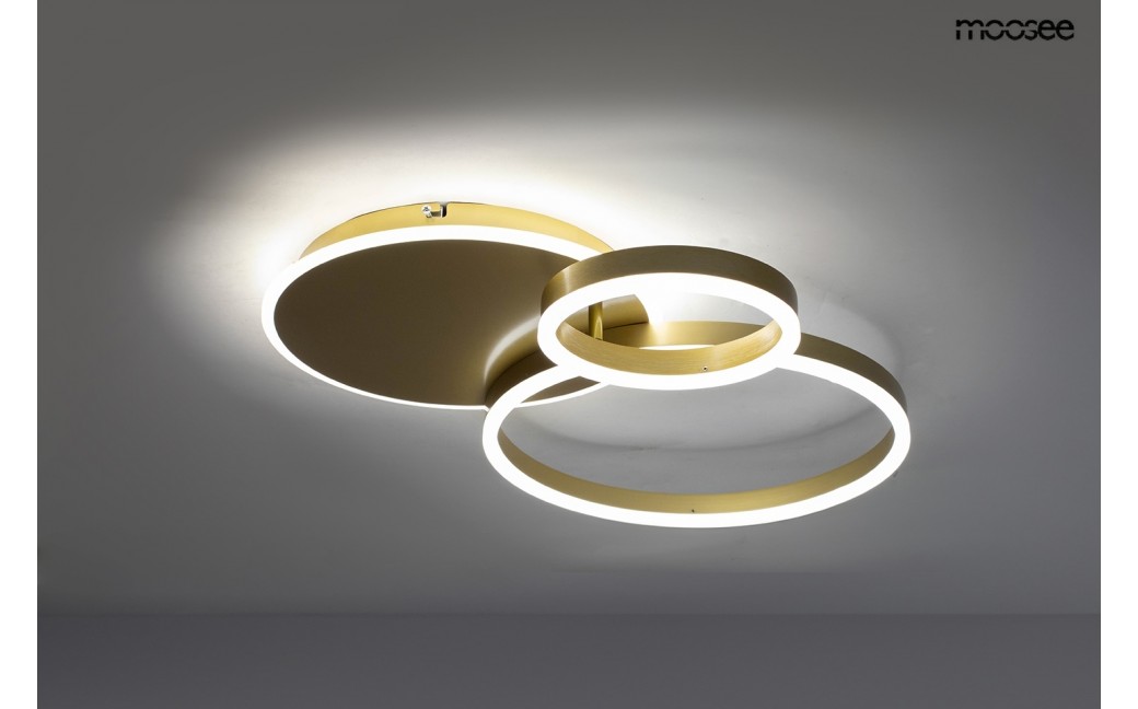 MOOSEE lampa sufitowa / plafon RINGS 3 złota (MSE1501100506)