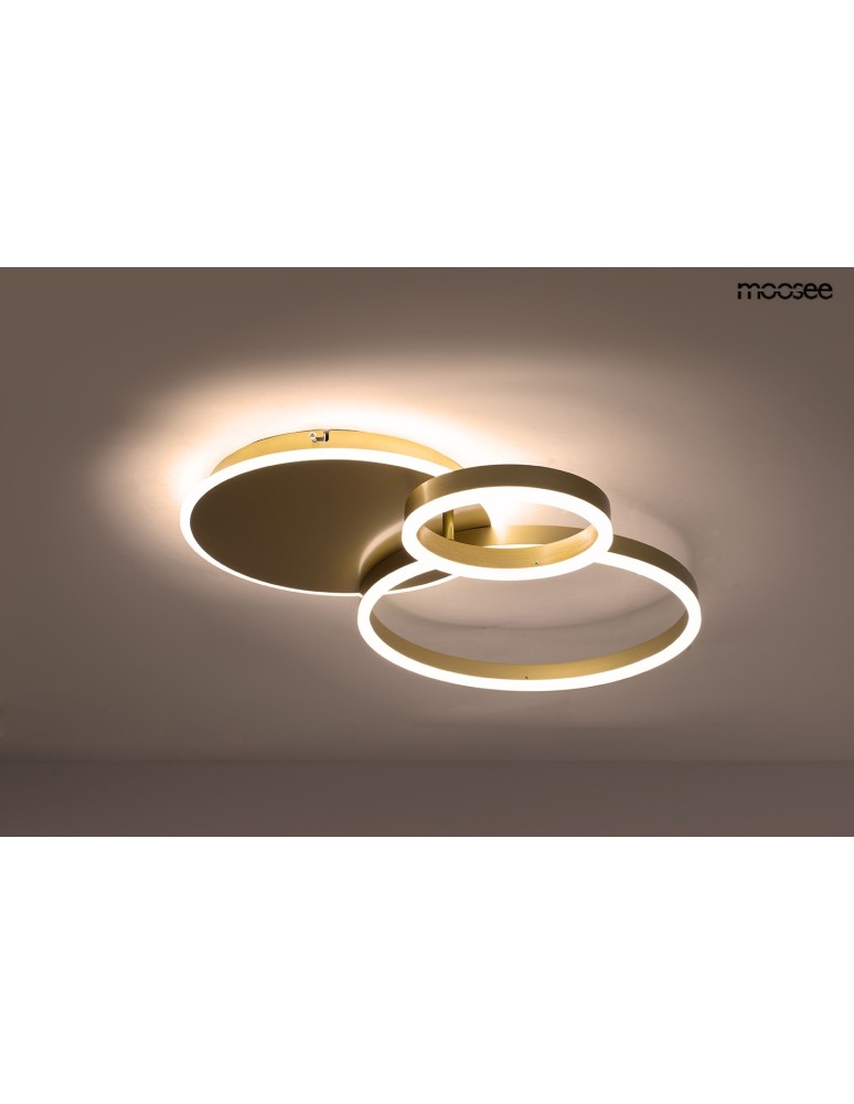 Ring ceiling lamps - MOOSEE ceiling / plafond lamp RINGS 3 gold (MSE1501100506) - product kolory-swiatla.pl 3