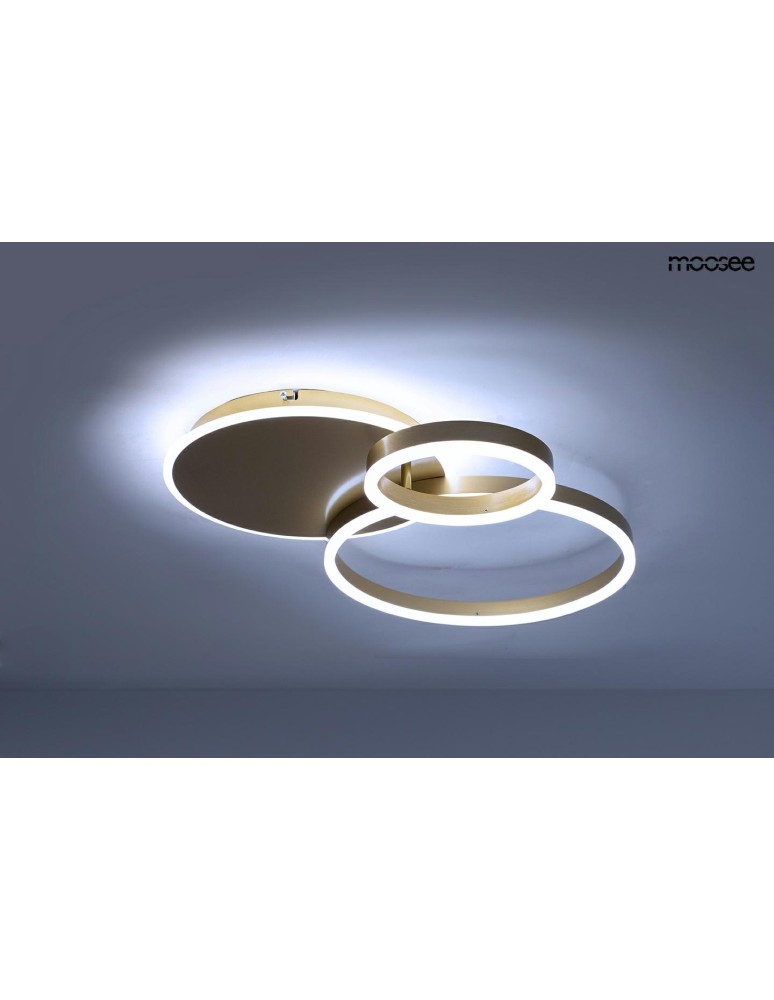 Ring ceiling lamps - MOOSEE ceiling / plafond lamp RINGS 3 gold (MSE1501100506) - product kolory-swiatla.pl 4