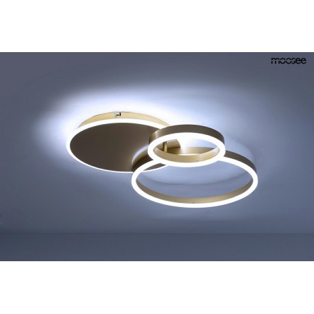 MOOSEE lampa sufitowa / plafon RINGS 3 złota (MSE1501100506)
