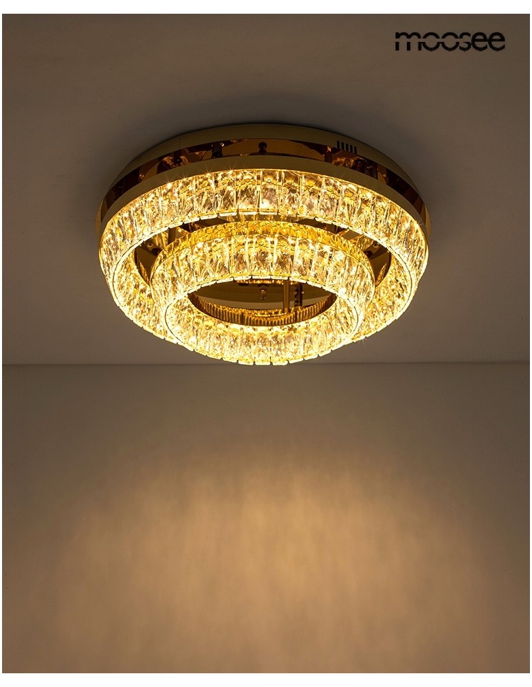 Glamour ceiling lamps - MOOSEE ceiling / plafond lamp SAVOY 2 gold (MSE1501100530) - product kolory-swiatla.pl 3