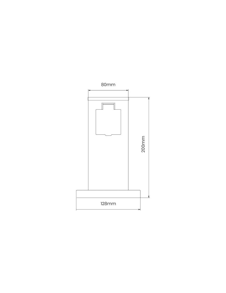 Standing garden lamps - Eko-Light Electric Garden Pole 20cm 2 Sockets 16A EKO0431 - product kolory-swiatla.pl 2