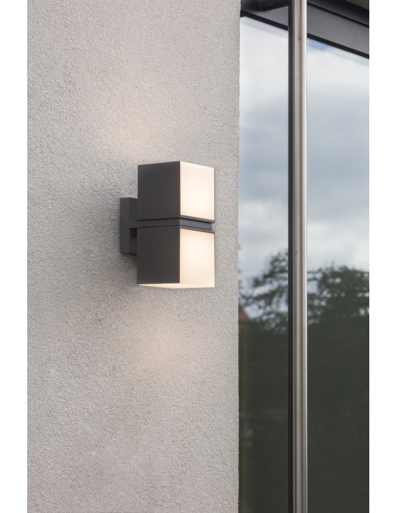 Outdoor wall lamps - Lutec CUBA Wall LED Anthracite 5193801118 - product kolory-swiatla.pl 3