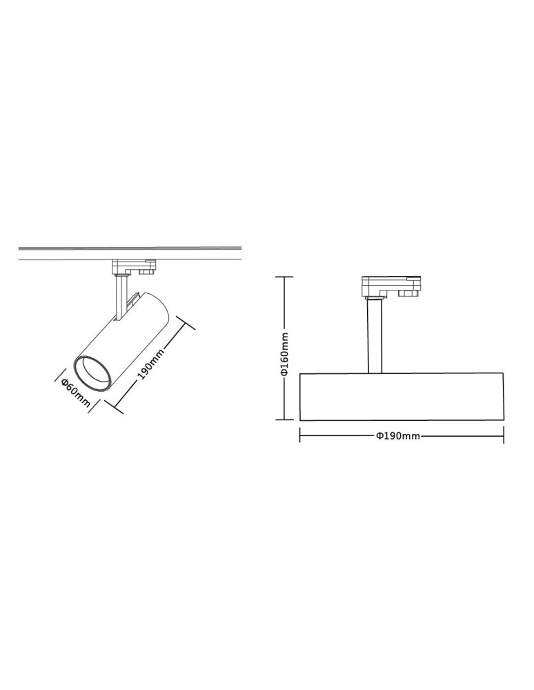 Lamps for 3-phase busbars - Milagro Reflector Sumba 20W 2700/4000K White 3 Circuit ML1110. - product kolory-swiatla.pl 7