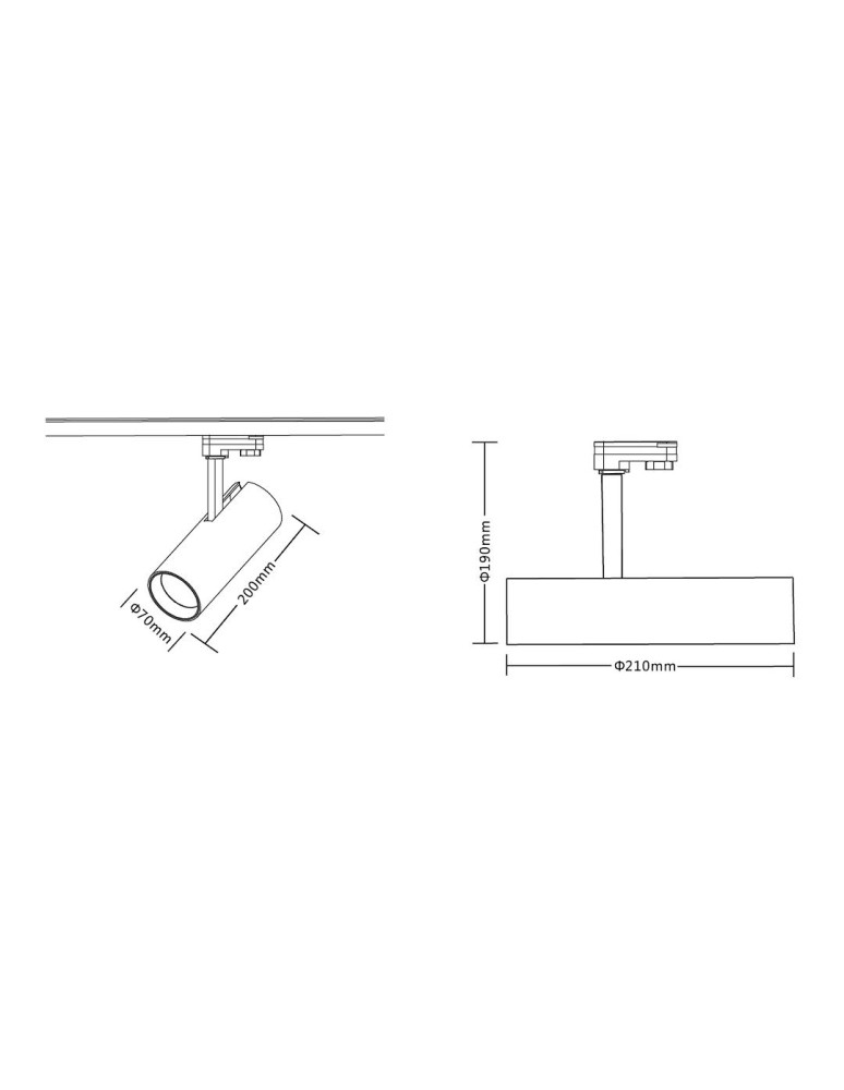 Lamps for 3-phase busbars - Milagro Reflector Sumba 35W 2700/4000K White 3 Circuit ML1112. - product kolory-swiatla.pl 7