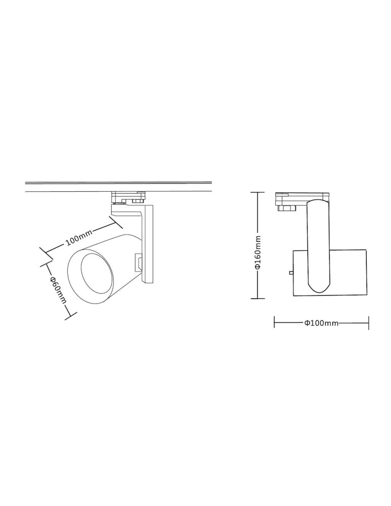 Lamps for 3-phase busbars - Milagro Spotlight Timor 10W 2700/4000K White 3 Circuit ML1114 - product kolory-swiatla.pl 6
