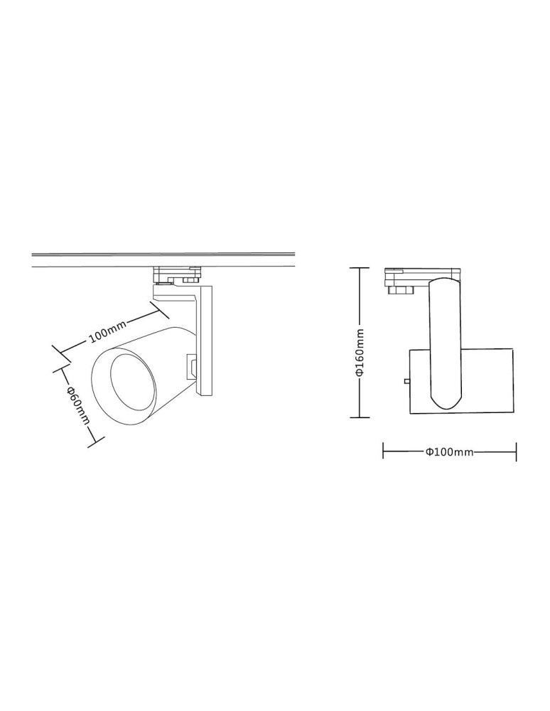 Lamps for 3-phase busbars - Milagro Spotlight Timor 10W 2700/4000K Black 3 Circuit ML1115 - product kolory-swiatla.pl 7