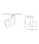 Lamps for 3-phase busbars - Milagro Spotlight Timor 30W 2700/4000K White 3 Circuit ML1116 - product 7